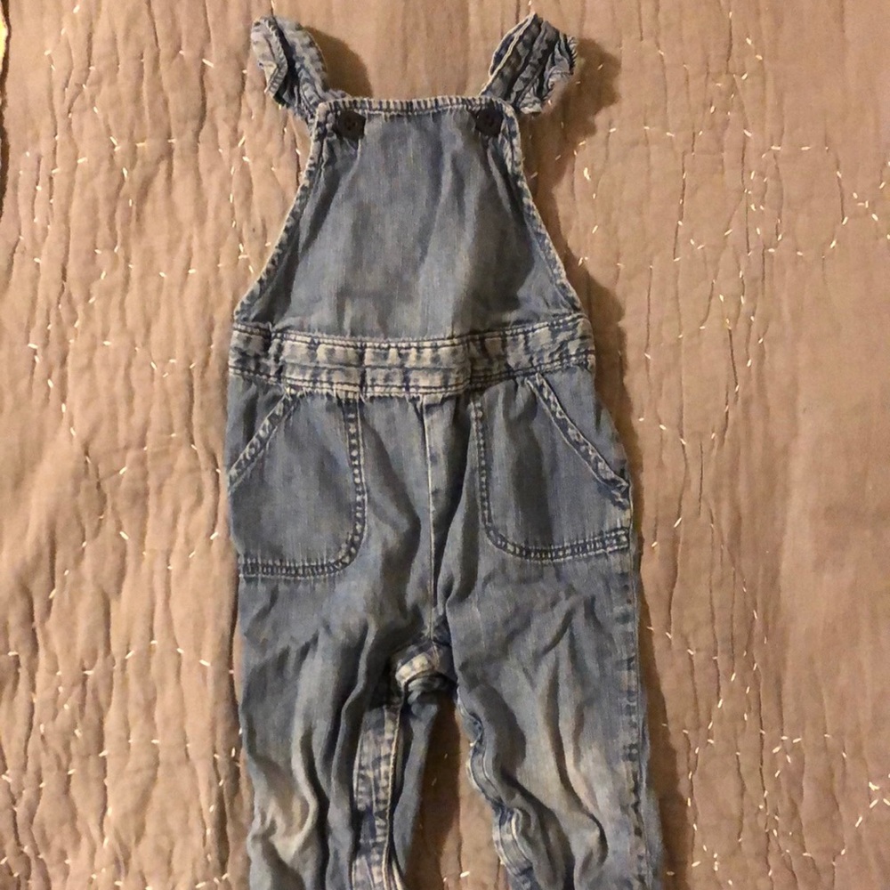 Baby gap chambray overalls